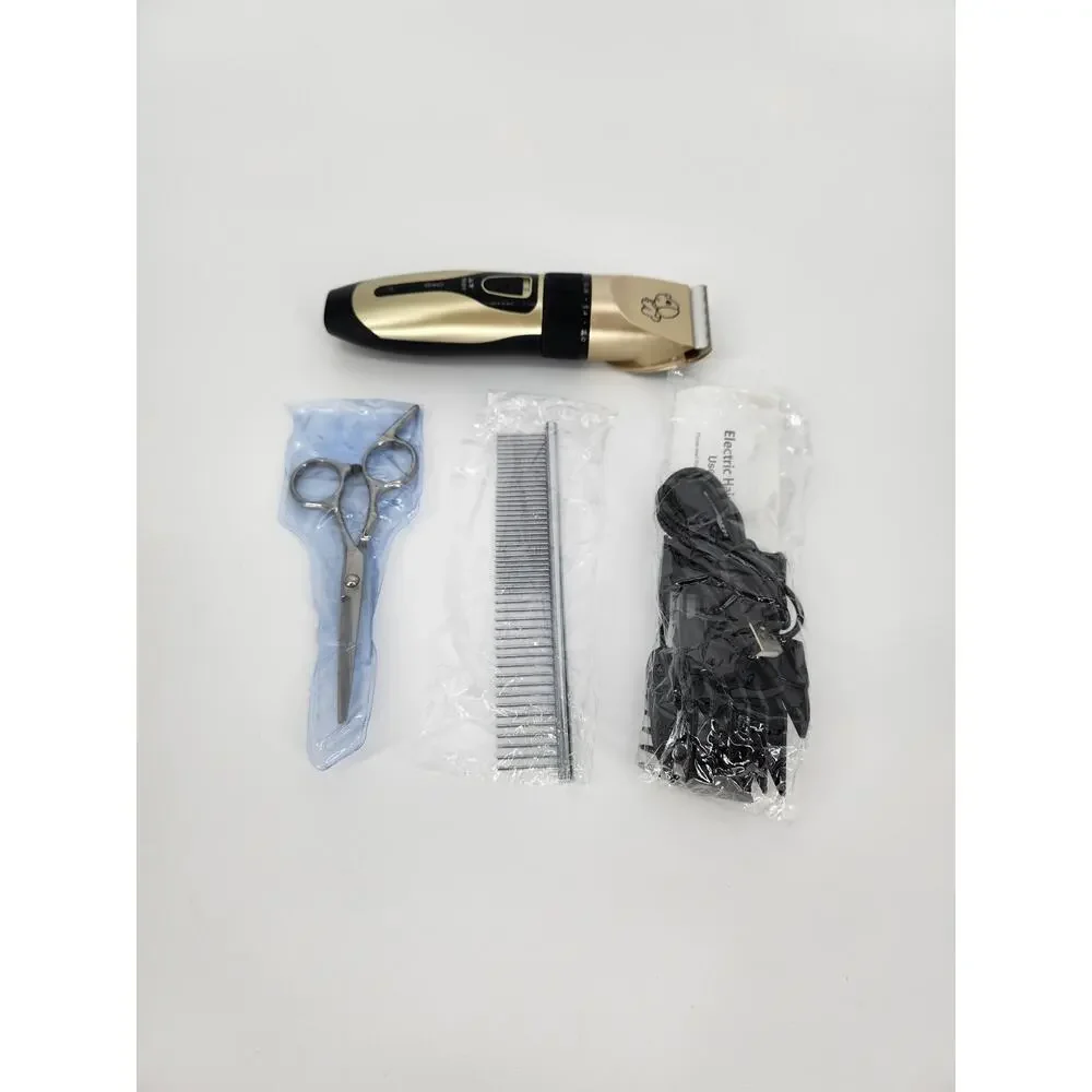 Swhatty Pet Grooming Hair Clipper Kit – Clippers, Scissors, Attachments & More